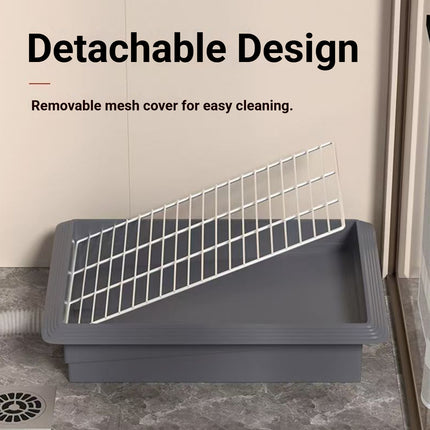 Indoor Flushing Dog Toilet Potty Training Tray Detachable for Small Medium Dogs