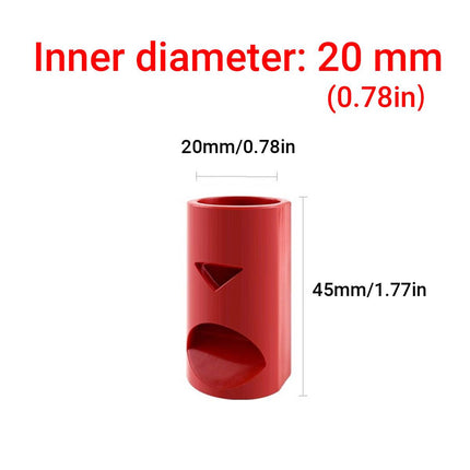 Flute Shape Aquarium Outlet Nozzles 5 Pack Red