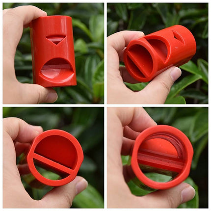 Flute Shape Aquarium Outlet Nozzles 5 Pack Red