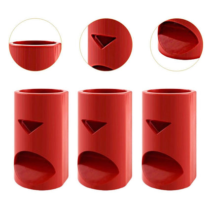 Flute Shape Aquarium Outlet Nozzles 5 Pack Red