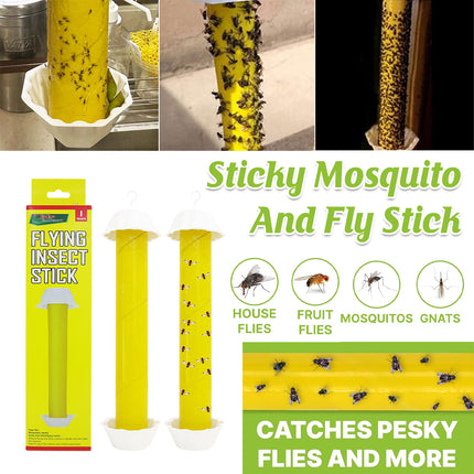 Sticky Fly Trap Stick Insect Catcher Strip Paper Roll for Indoor Outdoor Use