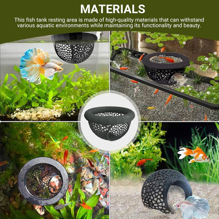 Floating Fish Rest Area Non Toxic Safe for Aquarium Tropical Fish Goldfish