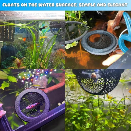 Floating Fish Rest Area Non Toxic Safe for Aquarium Tropical Fish Goldfish