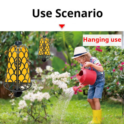 Reusable Outdoor Bell-Shaped Fruit Fly Trap Pest Control Tool Easy-Clean Use