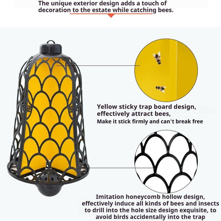 Reusable Outdoor Bell-Shaped Fruit Fly Trap Pest Control Tool Easy-Clean Use