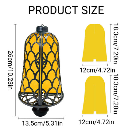 Reusable Outdoor Bell-Shaped Fruit Fly Trap Pest Control Tool Easy-Clean Use