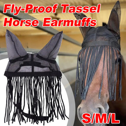 Fly-Proof Tassel Horse Earmuffs Breathable Comfortable For Horse Protection