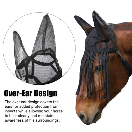 Fly-Proof Tassel Horse Earmuffs Breathable Comfortable For Horse Protection