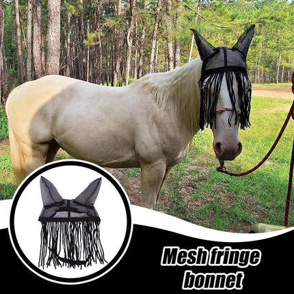 Fly-Proof Tassel Horse Earmuffs Breathable Comfortable For Horse Protection