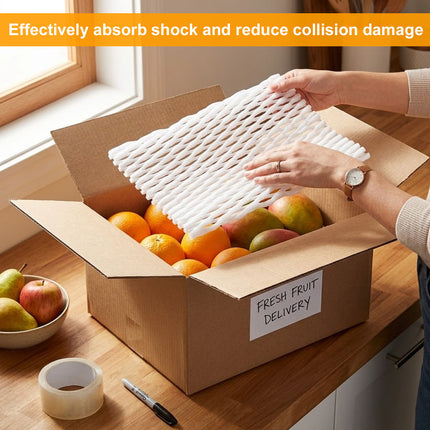 Fruit Protective Foam Mesh Pads 30 by 42 cm 50 Pack