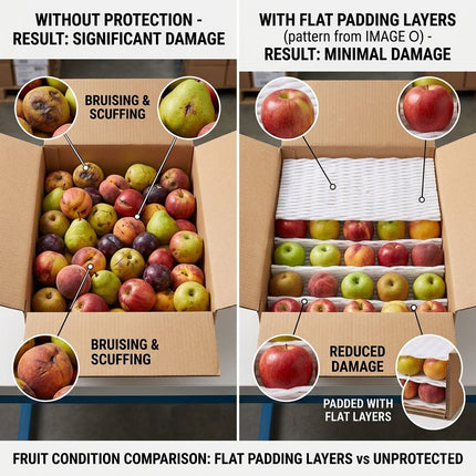 Fruit Protective Foam Mesh Pads 30 by 42 cm 50 Pack