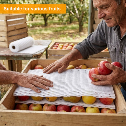 Fruit Protective Foam Mesh Pads 30 by 42 cm 50 Pack