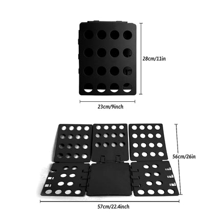 Folding Clothes Board Laundry Organizer Shirt Pants Tidy Storage Tool Easy Use