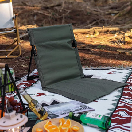 Outdoor Folding Beach Garden Lounge Chair Portable Lawn Chair with Floor Mat