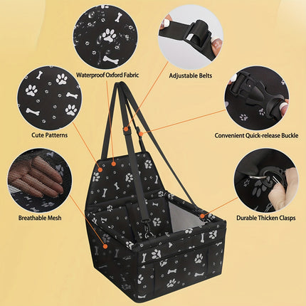 Foldable Pet Backpack Large Breathable Carrier for Cat Dog Travel Outdoor Use