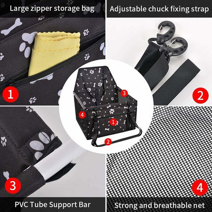 Foldable Pet Backpack Large Breathable Carrier for Cat Dog Travel Outdoor Use