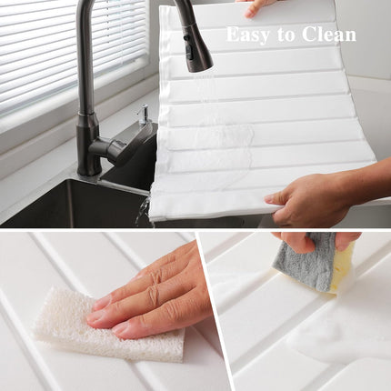Foldable Dish Drying Mat Diatomite Kitchen Countertop Absorbent Pad 64×41cm