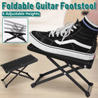 Guitar Foot Rest Pedal Adjustable 6-Position Foldable Stand Support for Players