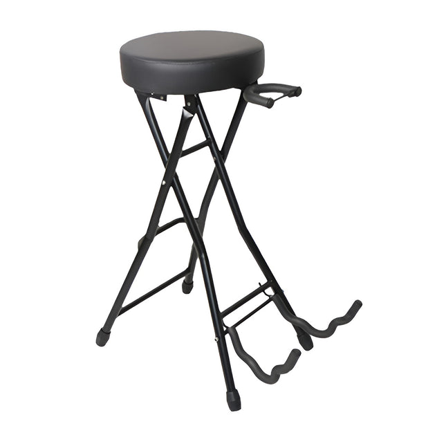 Folding Guitar Stool With Stand Suitable for Acoustic Electric Guitar Performance