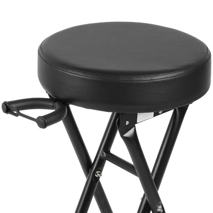 Folding Guitar Stool With Stand Suitable for Acoustic Electric Guitar Performance
