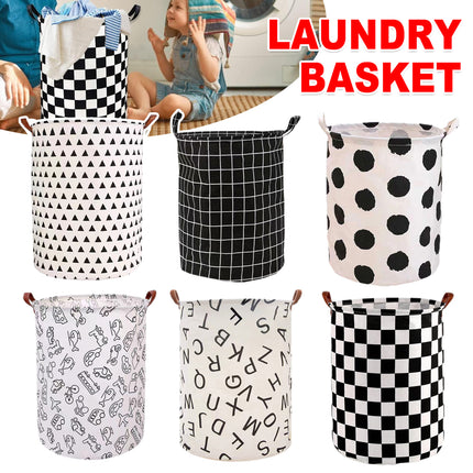 Foldable Laundry Basket Dirty Clothes Hamper Toy Storage Organizer Storage Bin