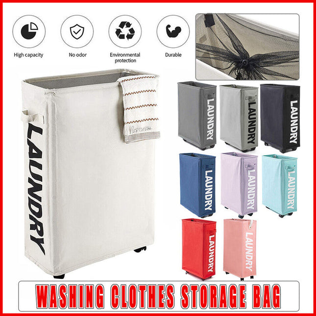 Large Foldable Laundry Washing Clothes Storage Bag Hamper Basket Bin Organiser