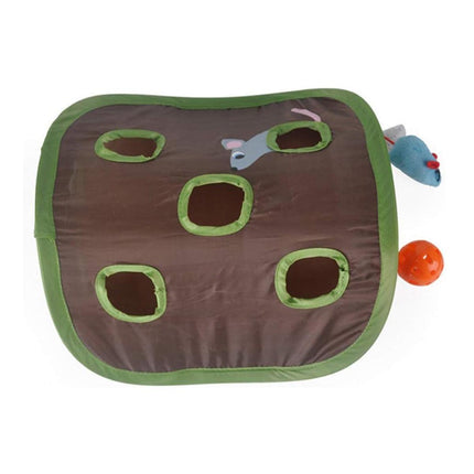 Cat Cave Collapsible Pet Bed Cat Toys Mouse Scratching Play Toy for Cats Kittens