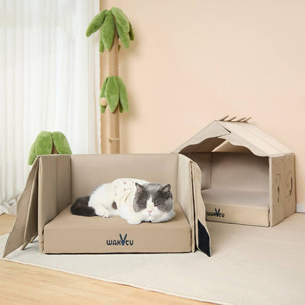 Foldable Universal Large Space Cat Bed Indoor Outdoor Pet Rest Sleeping Nest