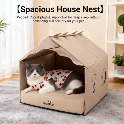 Foldable Universal Large Space Cat Bed Indoor Outdoor Pet Rest Sleeping Nest