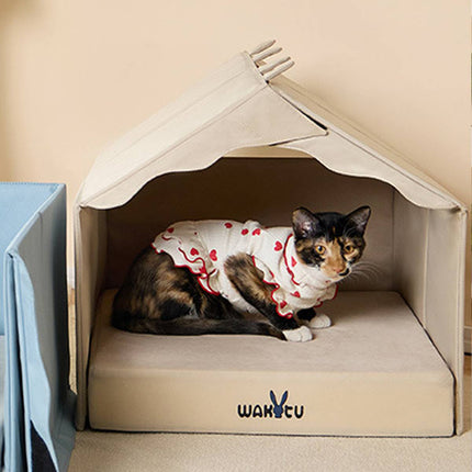 Foldable Universal Large Space Cat Bed Indoor Outdoor Pet Rest Sleeping Nest