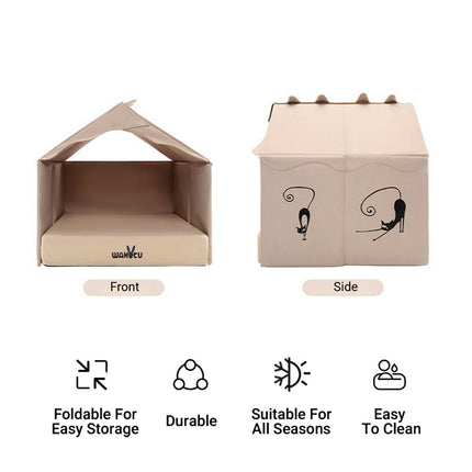 Foldable Universal Large Space Cat Bed Indoor Outdoor Pet Rest Sleeping Nest