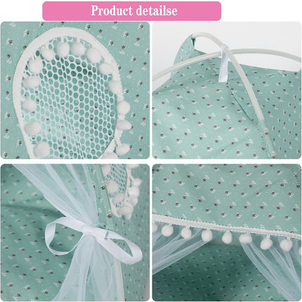 Cat Bed Dog Bed Semi Foldable Pet Tent Indoor Sleeping Nest Portable Pet House