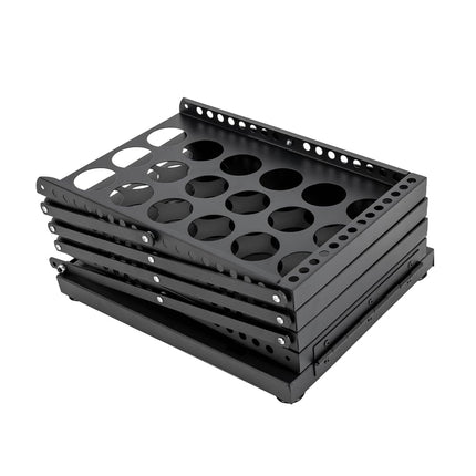 A4 Foldable Magazine File Rack Hollow-out Design Durable for Home Office School