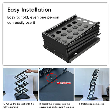 A4 Foldable Magazine File Rack Hollow-out Design Durable for Home Office School