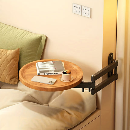 Wall-Mounted Foldable Rotating Table Durable Space Saving for Kitchen Bathroom