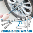 Foldable Tire Wrench Set Carbon Steel For Car SUV Truck Auto Repair Tool Kit