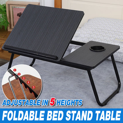 Small Bedside Table Multifunctional Foldable Desk Portable Folding Bedside Tray