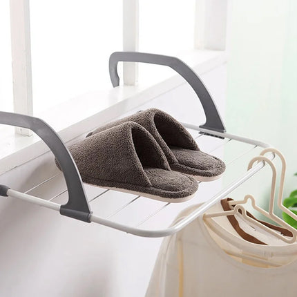 Foldable Hanging Drying Rack 2PCS Balcony Window Railing Laundry 55 x 32cm