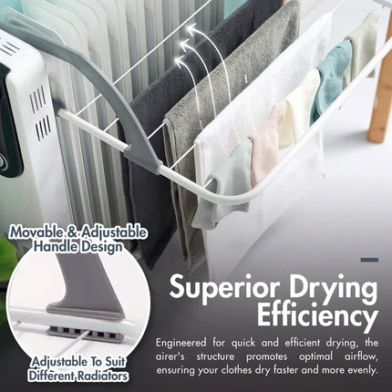 Foldable Hanging Drying Rack 2PCS Balcony Window Railing Laundry 55 x 32cm