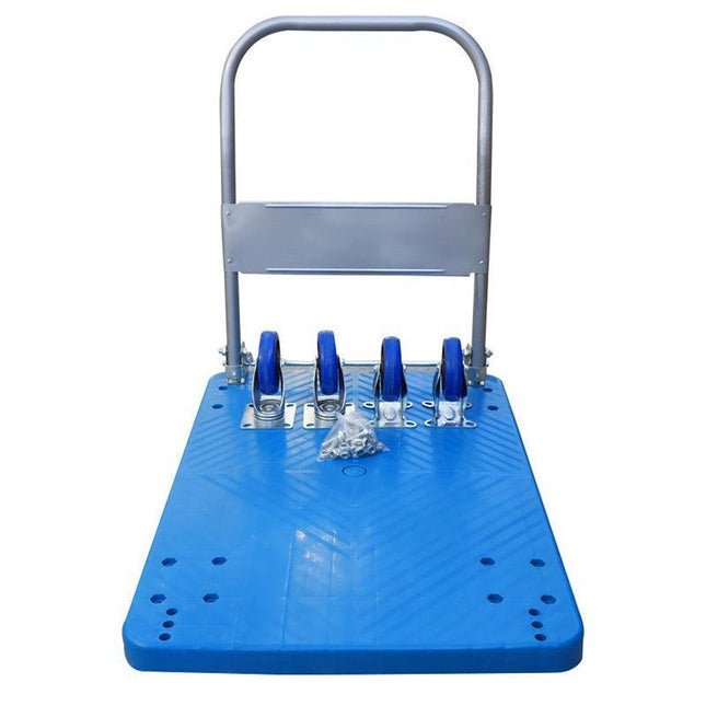 Traderight Foldable Platform Trolley Hand Truck Folding Cart Industrial 150Kg Au - Aimall