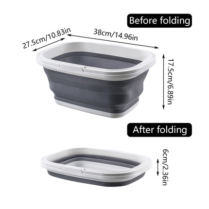 Outdoor Portable Foldable Handbasket Collapsible Picnic Basket Durable Sturdy