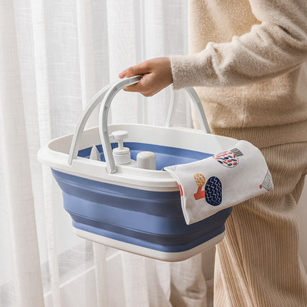 Outdoor Portable Foldable Handbasket Collapsible Picnic Basket Durable Sturdy