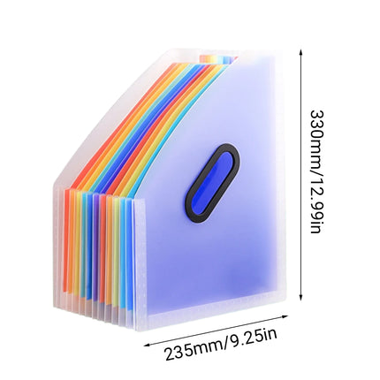 2PCS Large Capacity Multi-Layer Stand-Up Accordion File Folder Waterproof