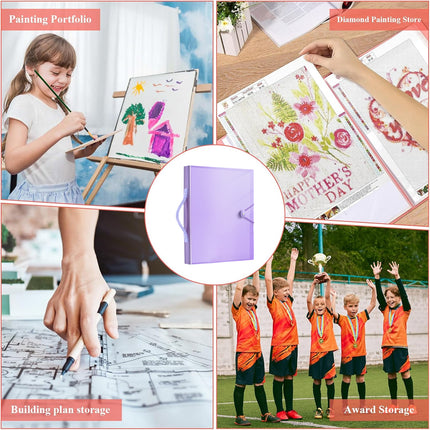 A3  8K Kids Drawing Book Storage Album Artwork Organizer Durable Collection