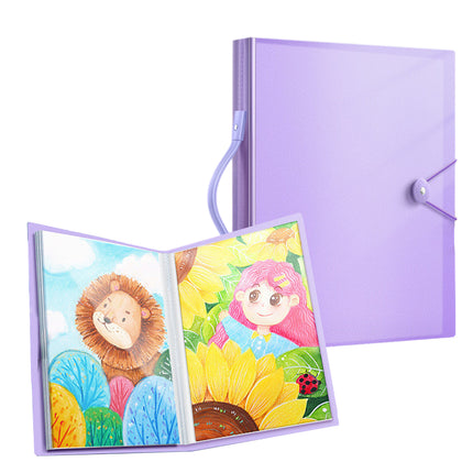 A3  8K Kids Drawing Book Storage Album Artwork Organizer Durable Collection
