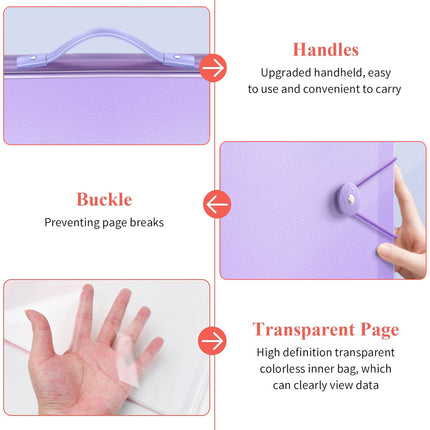 A3  8K Kids Drawing Book Storage Album Artwork Organizer Durable Collection