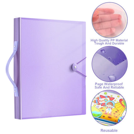 A3  8K Kids Drawing Book Storage Album Artwork Organizer Durable Collection