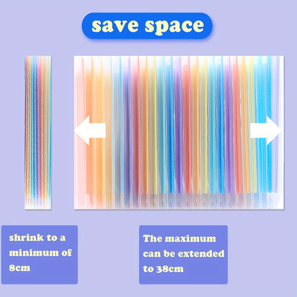 2PCS Large Capacity Multi-Layer Stand-Up Accordion File Folder Waterproof