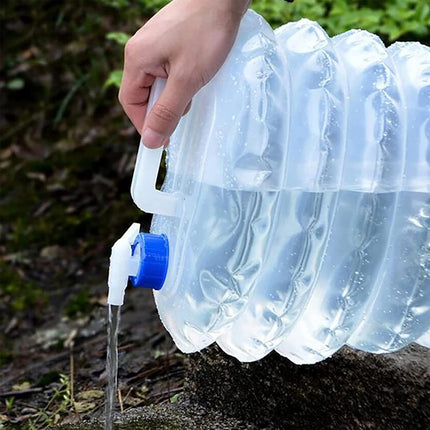 3pcs Collapsible Water Container With Spigot Folding Storage Carrier Camping