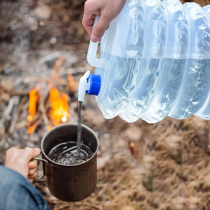 3pcs Collapsible Water Container With Spigot Folding Storage Carrier Camping